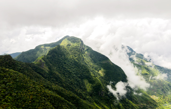 View from World's End in Horton Plains National Park, Sri Lanka